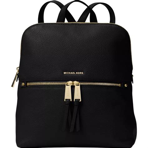 michael kors rhea burgundy|Rhea Medium Slim Logo Backpack .